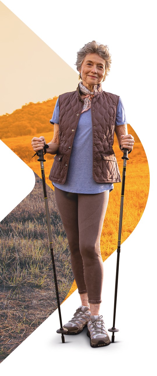Lady with sticks